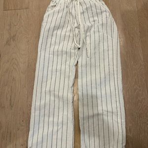 Sienna Sky White Striped Pants